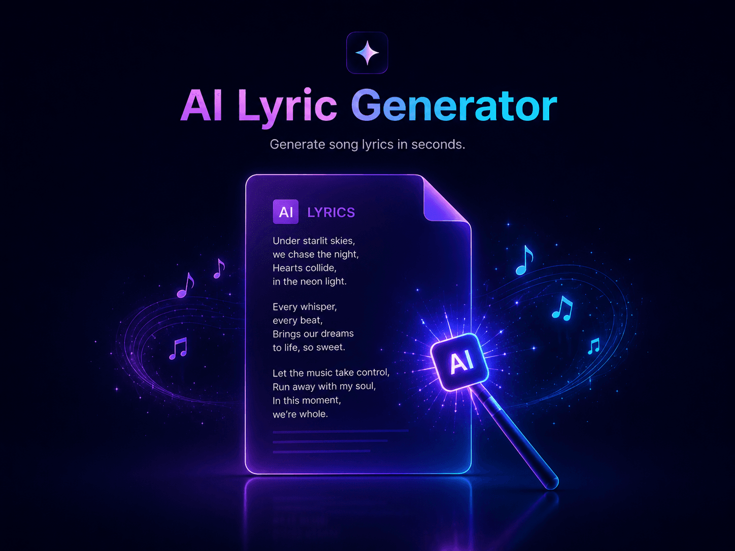 AI Lyrics Generator tool by AI Song Maker