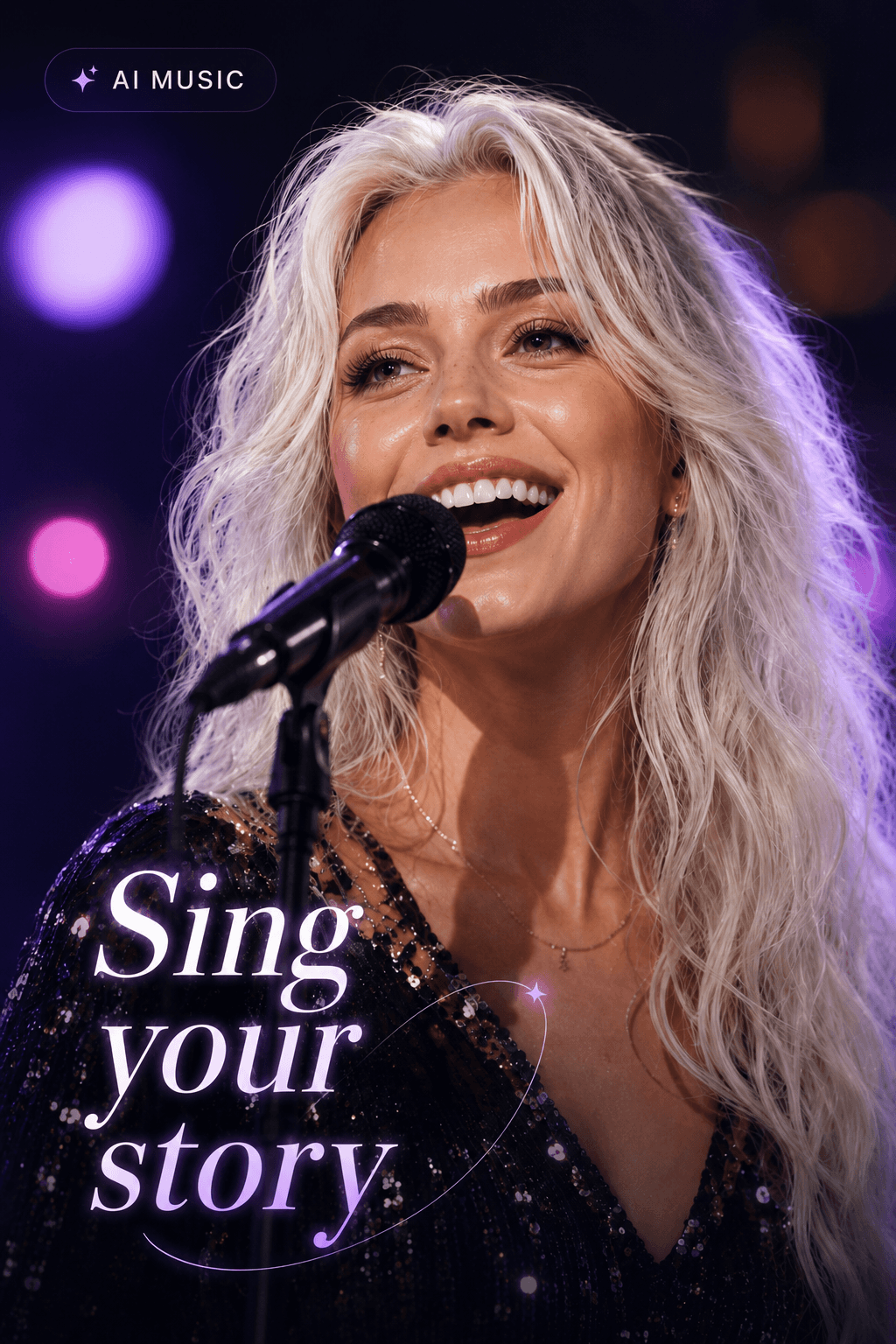 AI generated singer artwork